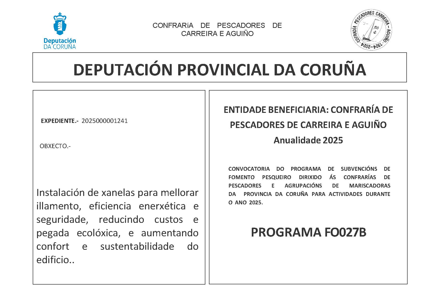 PROXECTO _FO027B_2025_DEPUTACIÓN DA CORUÑA