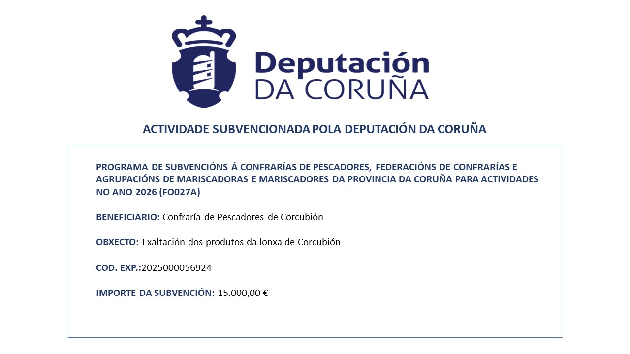ACTIVIDADE SUBVENCIONADA POLA DEPUTACIÓN DA CORUÑA