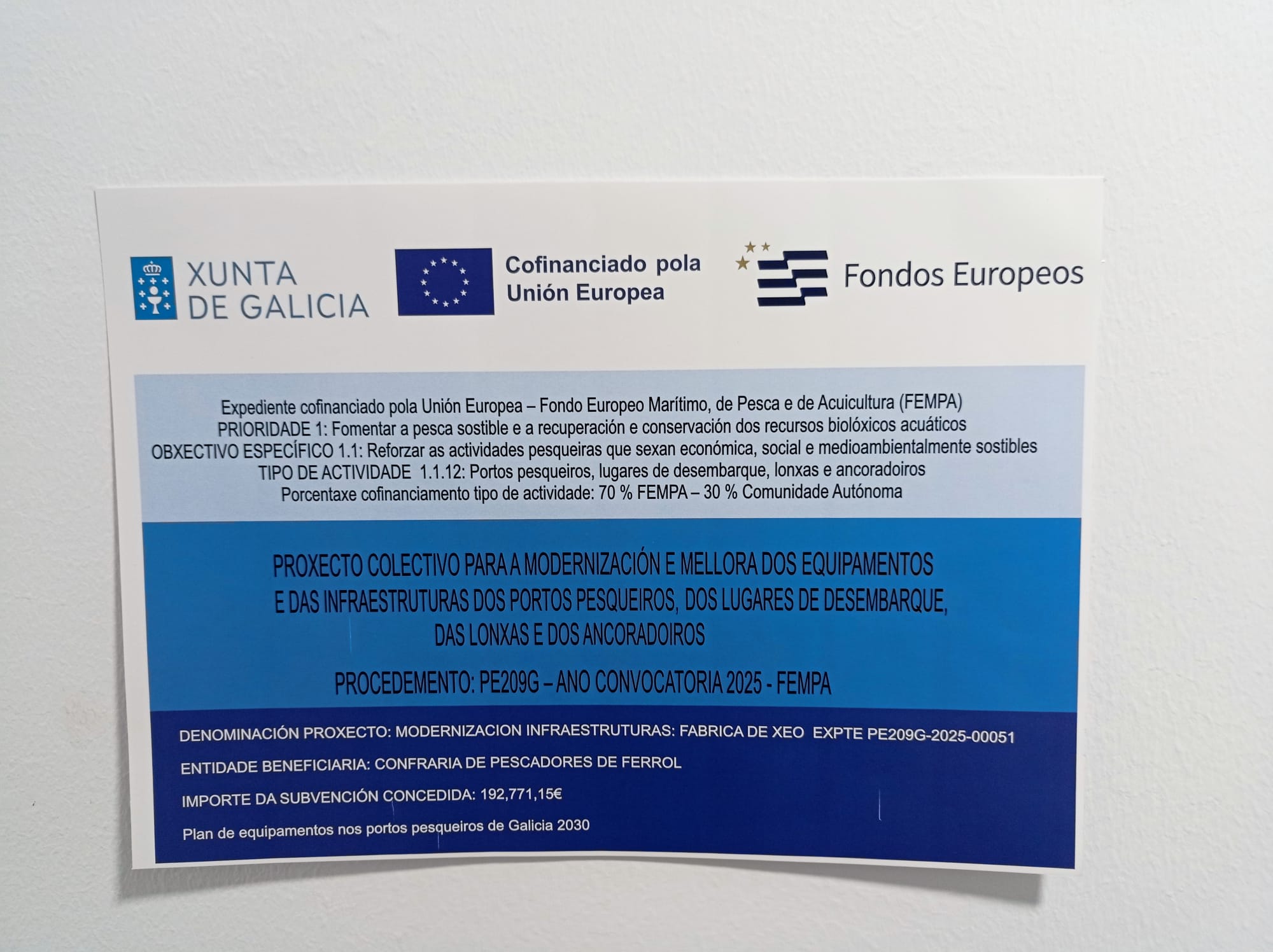 AXUDA FEMPA EXPTE PE209G-2025-00051 FABRICA DE XEO