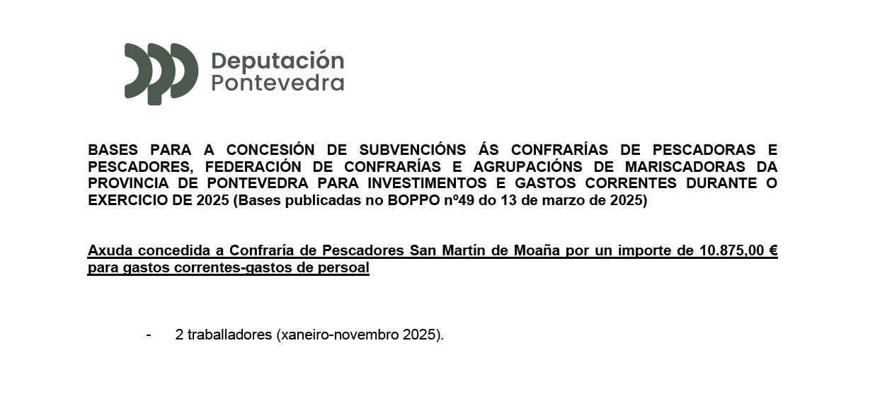 AXUDA GASTOS CORRENTES-PERSOAL 2025