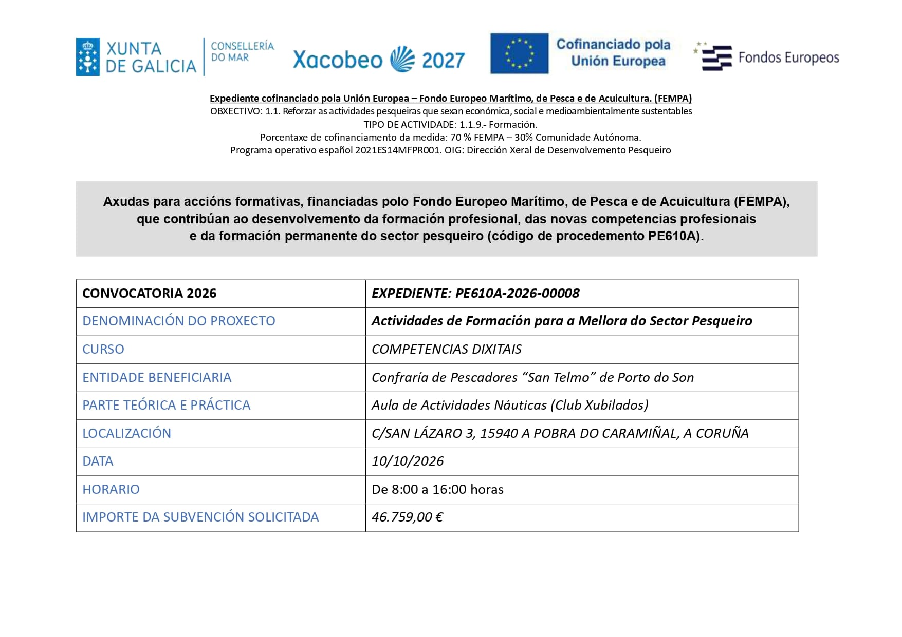 CARTEL CURSO COMPETENCIAS DIXITAIS