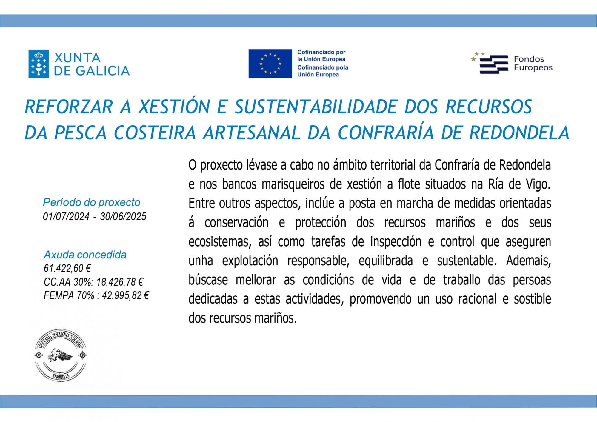 AXUDA A COFRADÍA DE REDONDELA