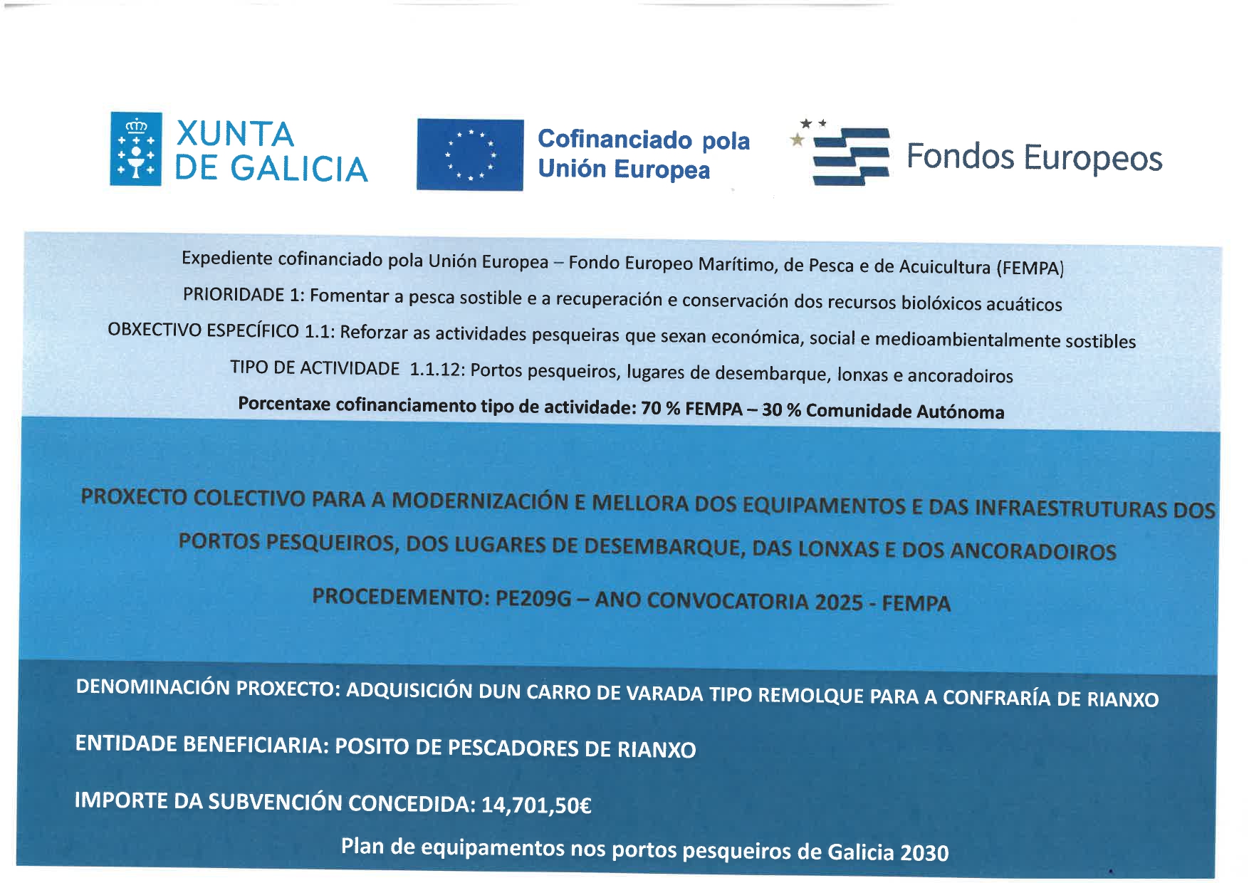 CARTEL PROXECTO CARRO DE VARADA TIPO REMOLQUE