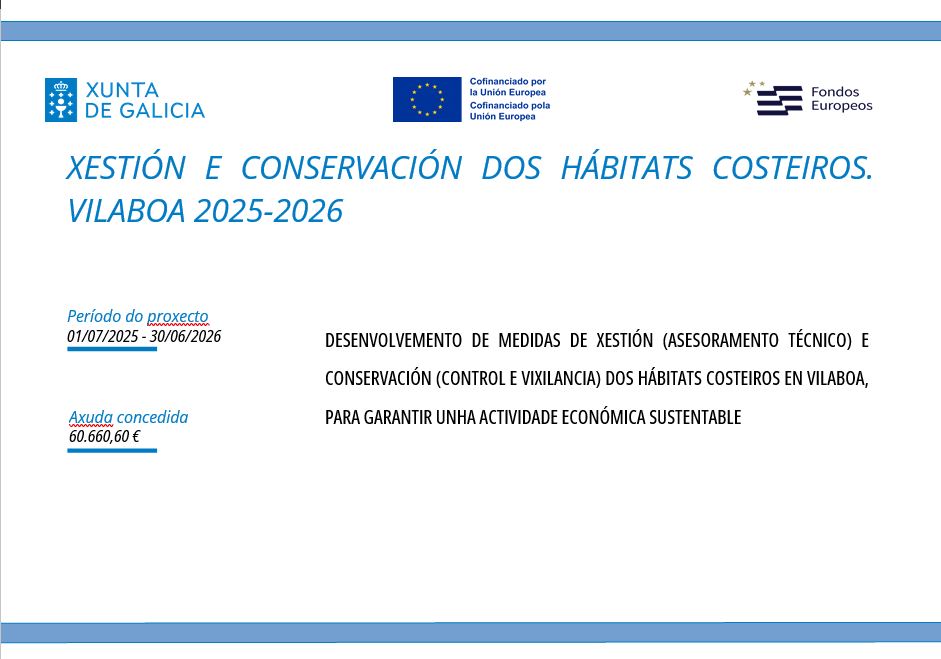XESTIÓN E CONSERVACIÓN DOS HÁBITATS COSTEIROS. VILABOA 2025-2026
